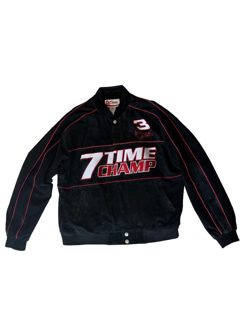 Vintage Dale Earnhardt Suede Leather Racing Jacket Chase Authentic Men XL NASCAR